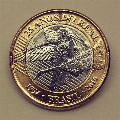 moeda comemorativa 25 anos do real valor
